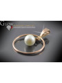 "Opulent Vintage Pearl Pendant in 14K 585 Rose Gold" vppr004