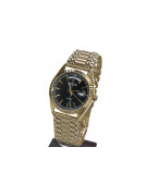 Goldene Herrenuhr Geneve ★ zlotychlopak.pl ★ Gold Reinheit 585 333 Niedriger Preis!