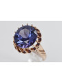 Vintage Rose Gold Ring 14K Alexandrite Ruby Emerald Sapphire Zircon 585 vrc035