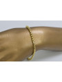 Amarillo italiano 14k 585 oro Nueva pulsera de cuerda cordón cb078y