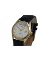 Gelbe 14-Karat-Gold-Herren-Damen-Geneve-Uhr mw013y