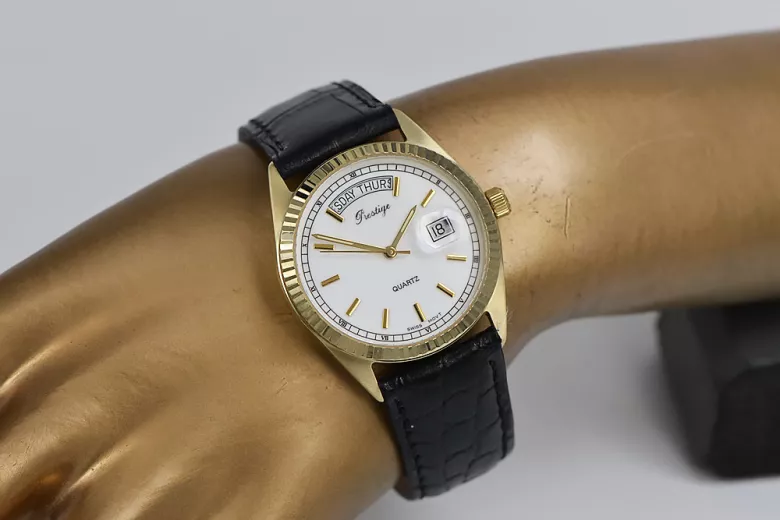 Montre homme en or Geneve ★ https://zlotychlopak.pl/fr/ ★ Pureté de l'or 585 333 Prix bas !