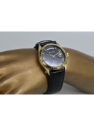 Gelbe 14-Karat-Gold-Herren-Damen-Geneve-Uhr mw013y