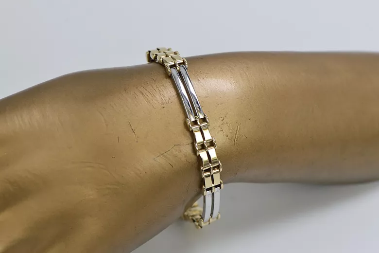 Yellow rose gold bracelet ★ russiangold.com ★ Gold 585 333 Low price