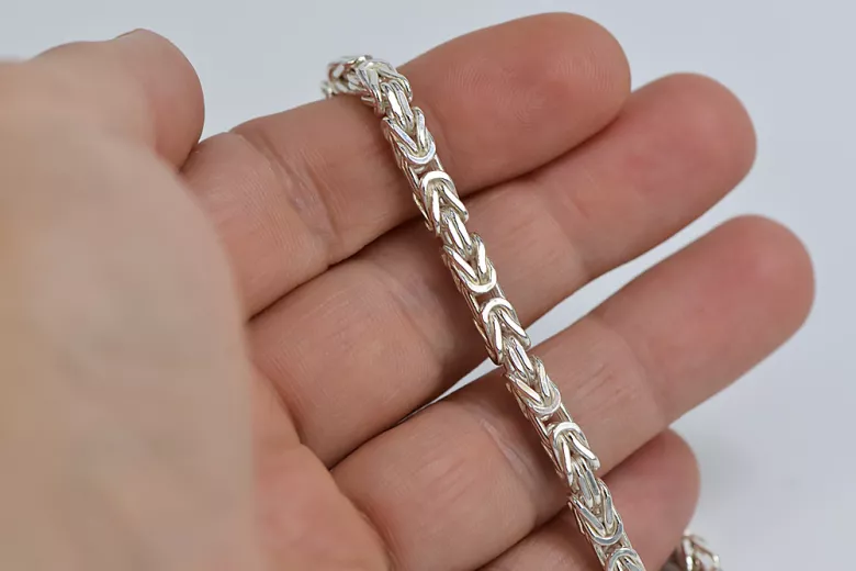 Bracelet Bizantine en argent sterling 925 cb014s