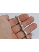 Plata de ley 925 Pulsera bizantina cb014s