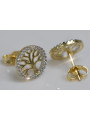 Boucles d’oreilles en or zlotychlopak.pl ★ Échantillon d’or ★ 585 333 Prix bas!