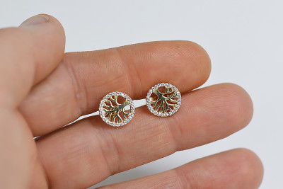 Золоті сережки ★ zlotychlopak.pl ★ Золотий зразок 585 333 Низька ціна!