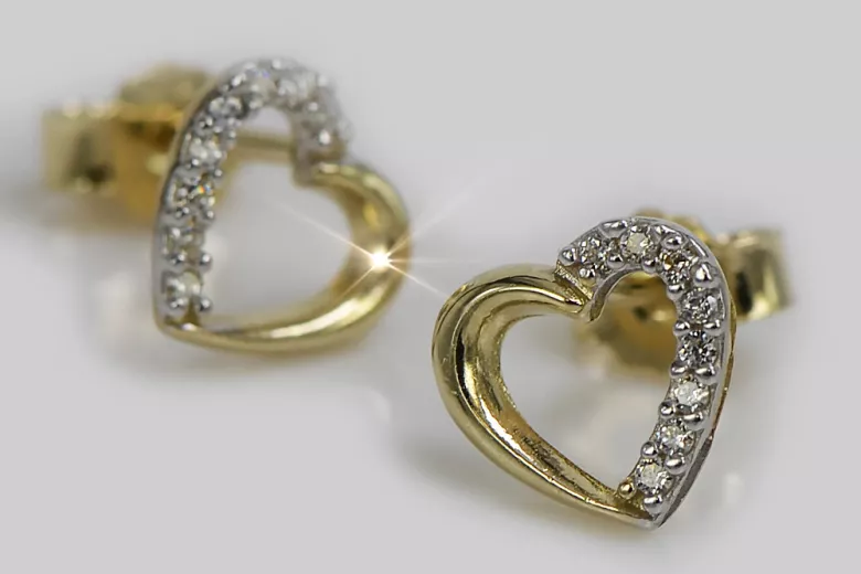 Boucles d’oreilles en or zlotychlopak.pl ★ Échantillon d’or ★ 585 333 Prix bas!