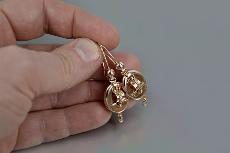 Pendientes de oro zlotychlopak.pl Muestra de ★ oro 585 333 ¡★ Precio bajo!