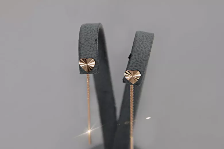 Boucles d’oreilles en or zlotychlopak.pl ★ Échantillon d’or ★ 585 333 Prix bas!