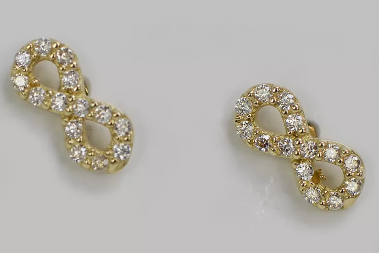 Boucles d’oreilles en or zlotychlopak.pl ★ Échantillon d’or ★ 585 333 Prix bas!