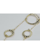 Bracelet coeur italien en or jaune & blanc cb071