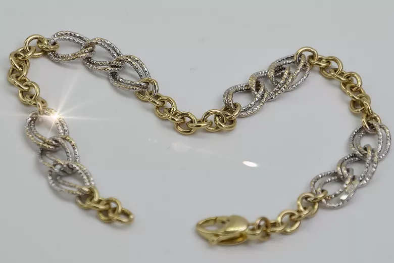 Bracelet en or jaune italien 14k 585 cb073