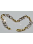 Italian yellow 14k 585 gold bracelet cb073