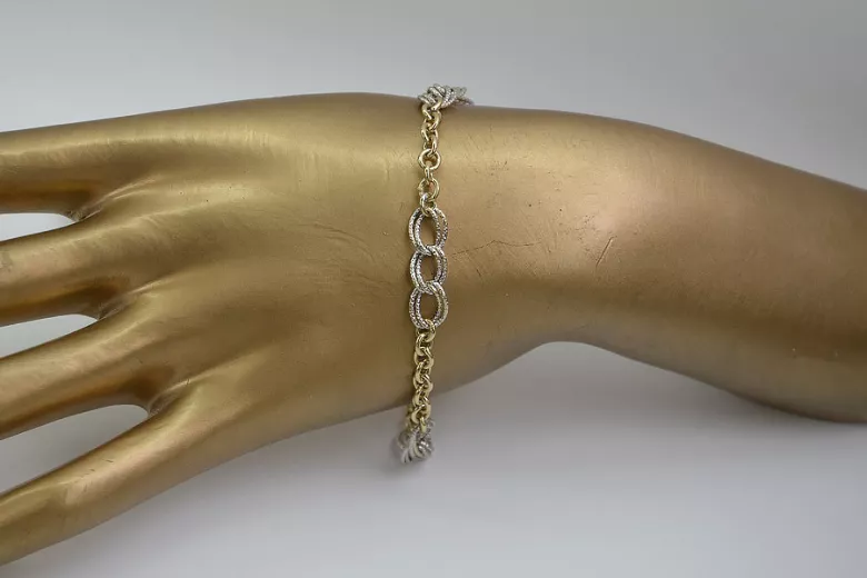 Bracelet en or jaune italien 14k 585 cb073