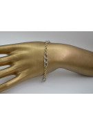 Pulsera italiana amarilla 14k 585 oro cb073