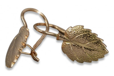 Уникальные винтажные серьги из розового з ven148