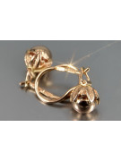 "Or rose 14 carats 585, Boucles d'oreilles vintage sans pierres, Style rétro" ven180