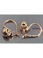 "Or rose 14 carats 585, Boucles d'oreilles vintage sans pierres, Style rétro" ven180