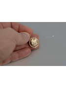 "Classic No-Stone 14K Rose Gold Vintage Pendant" vpn001