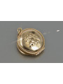 "Classic No-Stone 14K Rose Gold Vintage Pendant" vpn001