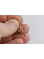 "No Stones Vintage Leaf Pendant in Original 14K Rose Pink Gold" vpn025