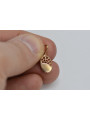 No Stone Vintage Leaf Pendant in Original 14K Rose Gold vpn027