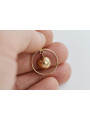 "Encantador Colgante Circular Vintage en Oro Rosa de 14k 585 Sin Piedras" vpn031