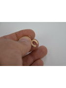 "Oro rosa antiguo original de 14k en colgante de herradura vintage sin piedras" vpn052