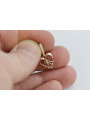 "No-Stone Vintage Heart Pendant in Original 14K Rose Pink Gold" vpn076