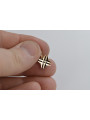 "Original Vintage 14K Rose Gold Star Pendant in No Stones Design" vpn093