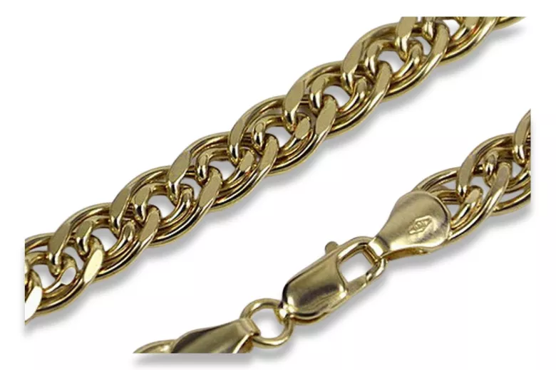 Yellow rose gold chain ★ russiangold.com ★ Gold 585 333 Low price