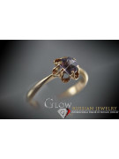 Russe soviétique rose 14k 585 or Alexandrite rubis émeraude saphir Zircon bague vrc002