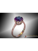 Russe soviétique rose 14k 585 or Alexandrite Rubis Émeraude Saphir Zircon bague vrc157