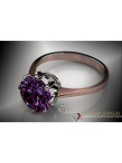 Russe soviétique rose 14k 585 or Alexandrite Rubis Émeraude Saphir Zircon bague vrc157