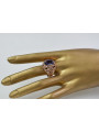 Russisch Sowjetrosa 14 Karat 585 Gold Alexandrit Rubin Smaragd Saphir Zirkon Ring vrc347