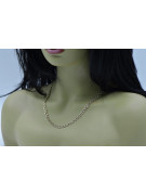 Yellow rose gold chain ★ russiangold.com ★ Gold 585 333 Low price ★ Garibaldi Bismark