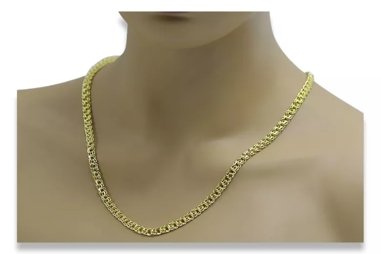 Cadena ★ de oro rosa amarillo russiangold.com ★ Oro 585 333 Precio ★ bajo Garibaldi Bismark