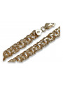 Yellow rose gold chain ★ russiangold.com ★ Gold 585 333 Low price ★ Garibaldi Bismark