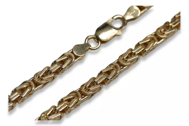 Yellow rose gold chain ★ russiangold.com ★ Gold 585 333 Low price