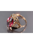 Russe soviétique rose 14k 585 or Alexandrite Rubis Émeraude Saphir Zircon bague vrc015