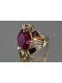 Russe soviétique rose 14k 585 or Alexandrite Rubis Émeraude Saphir Zircon bague vrc015