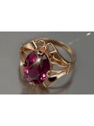 Russe soviétique rose 14k 585 or Alexandrite Rubis Émeraude Saphir Zircon bague vrc015