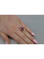 Sovietic rus a crescut 14k 585 aur Alexandrite Ruby Emerald Safir Zircon inel vrc015