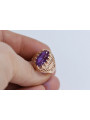 Russisch Sowjetrosa 14 Karat 585 Gold Alexandrit Rubin Smaragd Saphir Zirkon Ring vrc020