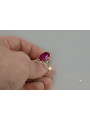 Sovietic rus a crescut 14k 585 aur Alexandrite Ruby Emerald Safir Zircon inel vrc079