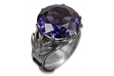 Sovietic rus a crescut 14k 585 aur Alexandrite Ruby Emerald Safir Zircon inel vrc029