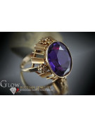 Russe soviétique rose 14k 585 or Alexandrite Rubis Émeraude Saphir Zircon bague vrc043