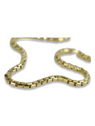 Italian yellow 14k 585 gold New Rope Cord bracelet cb078y